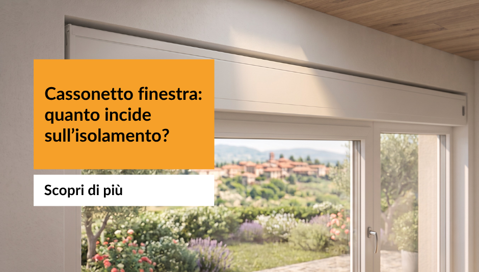 Cassonetto finestra moderna